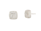 Classy Design Oval Shape 925 Sterling Silver Earrings studded with CZ